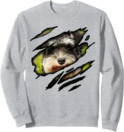 Vista 3 de Schnauzer Dog in me design, Dogdesign, sudadera para perros pedigrí, Negro