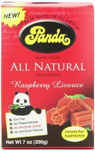 Vista 7 de Panda Regaliz de Frambuesa Natural 100%, 7 oz.