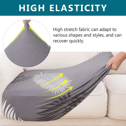 Vista 4 de hyha Fundas de cojín para sofá de exterior con estampado, fundas lavables para sofá de flores para muebles de patio al aire libre, funda de asiento