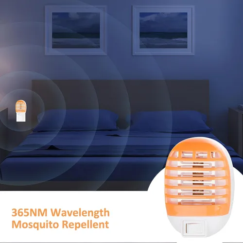 Vista 5 de Trampas para moscas de interior para el hogar, PARSMIC - Trampa para mosquitos, matamoscas eléctrica, matamoscas - naranja, 2