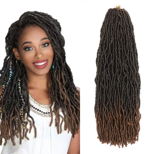 Vista 43 de Extensiones de cabello de ganchillo de 12 pulgadas de pelo sintético de ganchillo 1B, extensiones de cabello de ganchillo suaves