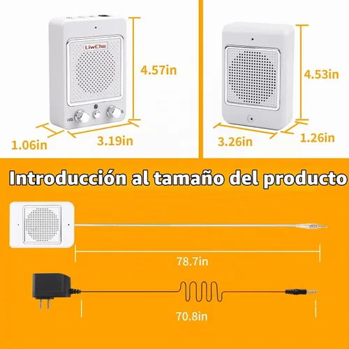 Vista 7 de Sistema de intercomunicación de altavoz de ventana, intercomunicador de contador de ventana de doble vía con cable, altavoz de alta potencia