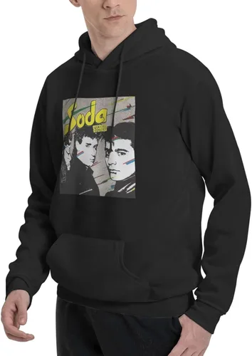 Vista 3 de furno Soda Stereo Hoodie Boys Casual Athletic Workout Pullover Hooded Sweatshirt With Pockets