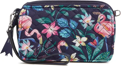 Vista 18 de Vera Bradley - Bolso cruzado de algodón todo en uno con protección RFID para mujer Amatista Plaid - Algodón Reciclado