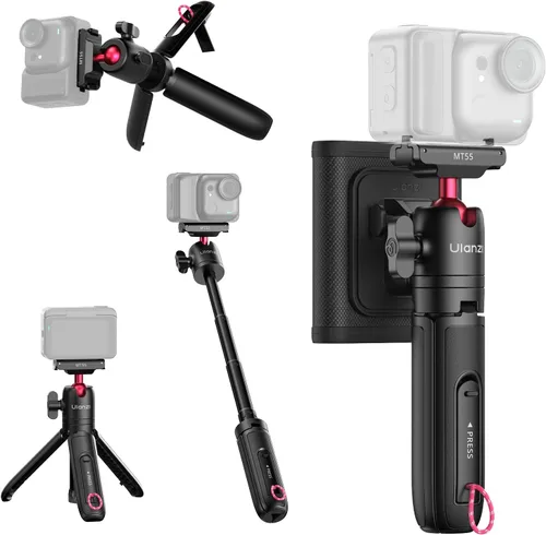 Vista 9 de ULANZI MT55 SnapGo Mini Trípode Selfie Stick, 4 en 1, 12.2 pulgadas Universal 1/4