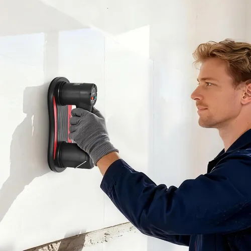 Vista 8 de VEVOR Ventosa eléctrica al vacío, capacidad máxima de elevación de 375 libras, elevador de vidrio al vacío con pantalla digital, herramienta