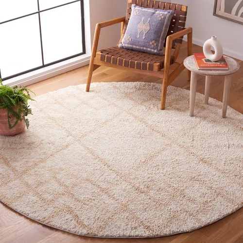 Vista 19 de SAFAVIEH Berber Shag Collection - Alfombra para pasillo, 2 pies 3 pulgadas x 8 pies, color gris y marfil, diseño bohemio rústico, no desprende