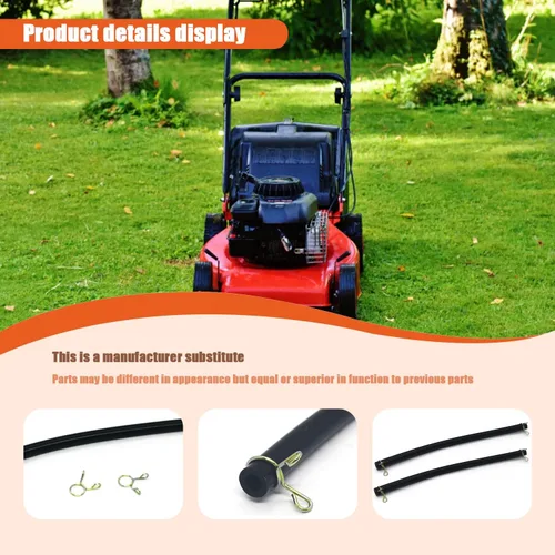 Vista 2 de Línea de combustible para generador de 3/16 pulgadas con abrazadera compatible con la mayoría de Honda GX120 GX160 GX200 GX240 GX270 GX340 GX390