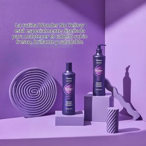 Vista 9 de Fanola Champú morado amarillo y tóner para el cabello anti-latón, 11.8 oz