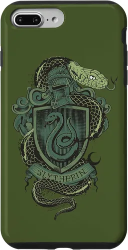 Vista 12 de Funda con escudo de serpiente Slytherin para iPhone 16 Harry Potter