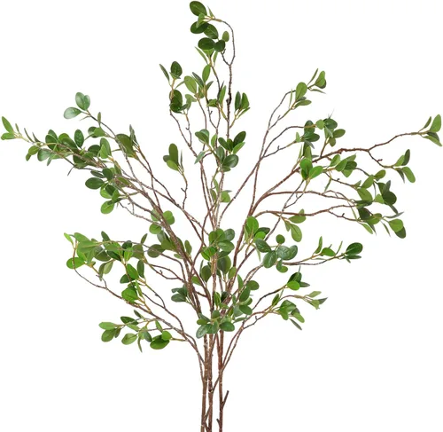 Vista 11 de EDIMENS 3 paquetes de ramas artificiales de cedro de 22.4 pulgadas, tallos sintéticos de cedro de Navidad, ramas de vegetación de hojas sintéticas
