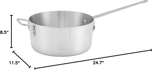Vista 10 de Winware - Sartén de aluminio (10 cuartos de galón, 0.118 in, aluminio)