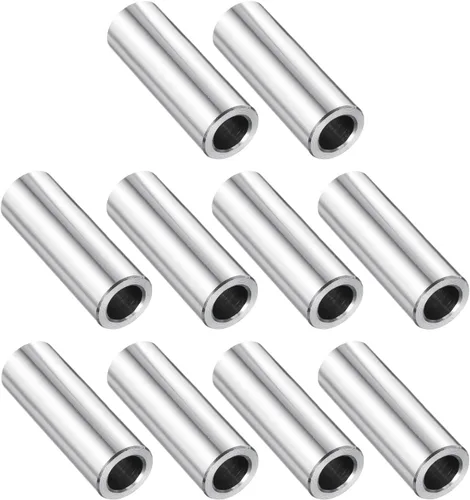 Vista 30 de uxcell 10 piezas de espaciador de acero inoxidable de 3/8" de diámetro interno x 3/4" de diámetro exterior x 1" de longitud, espaciador de rosca