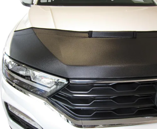 Vista 4 de AB3-00424 Brasier de capucha con aspecto de fibra de carbono, compatible con Nissan 370Z desde 2009 NISMO Front End Nose Mask Bonnet Bra