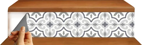 Vista 22 de Stair Riser Strip Vinyl Decal, Amalfi, 5" x 49", Pack of 5