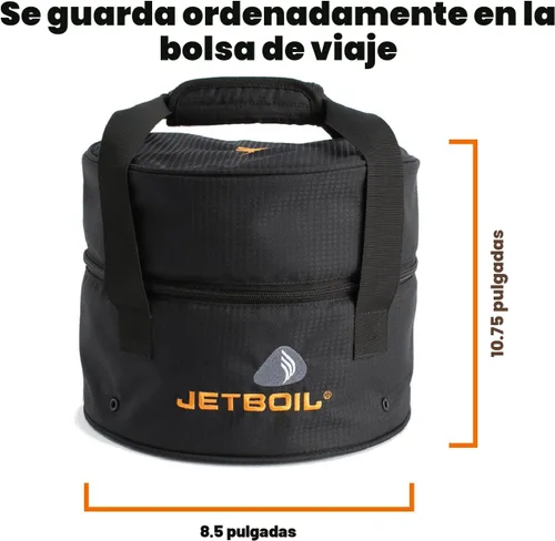 Vista 7 de Jetboil Genesis Basecamp Backpacking and Camping Stove Cooking System with Camping Cookware