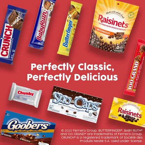 Vista 13 de Barra de chocolate con leche gigante Chunky, 12 unidades, caramelos Ferrero en envoltorio individual a granel, 4.2 onzas