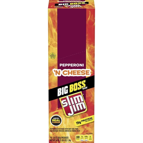 Vista 11 de Slim Jim Original Beef Snack Stick 'N Jalapeño Cheese, 1.5 oz