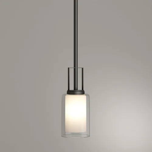 Vista 6 de Minka Lavery 4101-172 Parsons Studio Mini colgante, 1 luz, 100 vatios totales, 4.25 pulgadas de alto x 10 pulgadas de ancho, hierro ahumado