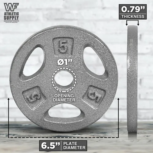 Vista 5 de WF Athletic Supply Juego de mancuernas ajustables con mango de barra recta o rizado EZ roscado cromado de 1 pulgada, entrenamiento de fuerza