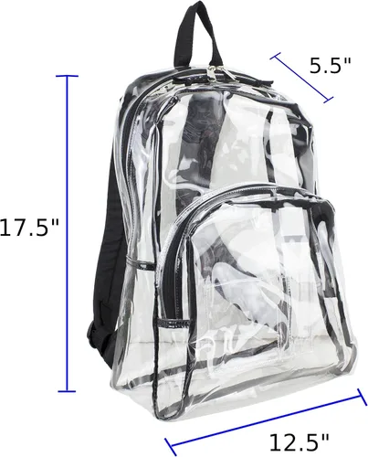 Vista 2 de Eastsport - Mochila de cúpula transparente con correas acolchadas ajustables y estampadas