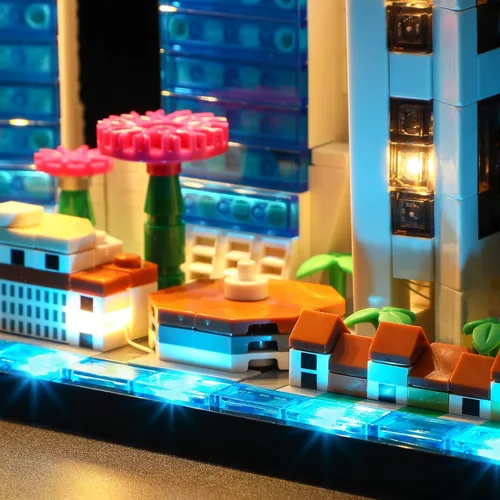 Vista 5 de LIGHTAILING Luz LED para Lego 21057 Arquitectura Singapur Bloques de Construcción Modelo - No Incluido El Conjunto De