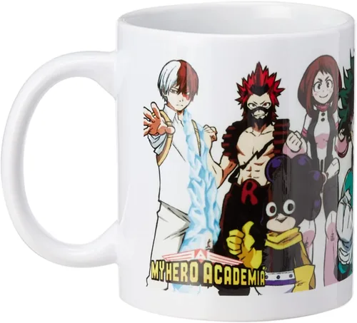 Vista 3 de Pyramid Academia Academy Costumed Heroes - Taza de café, porcelana, multicolor