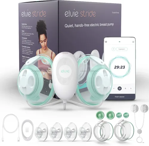 Vista 10 de Elvie Stride - Vasos extractores de leche de 5 onzas, aptos para lavavajillas, silicona de grado alimenticio, sin BPA, accesorios
