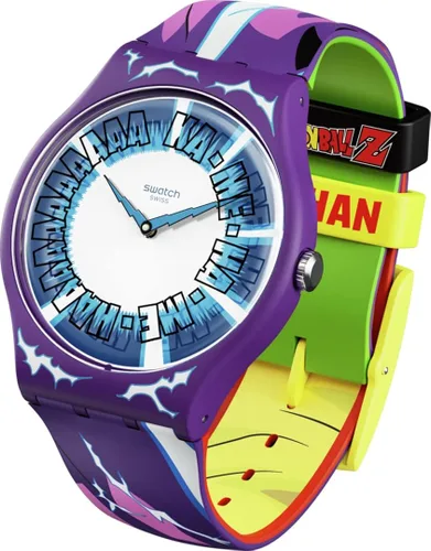 Vista 5 de Swatch Reloj de cuarzo Gent Gohan X, Morado