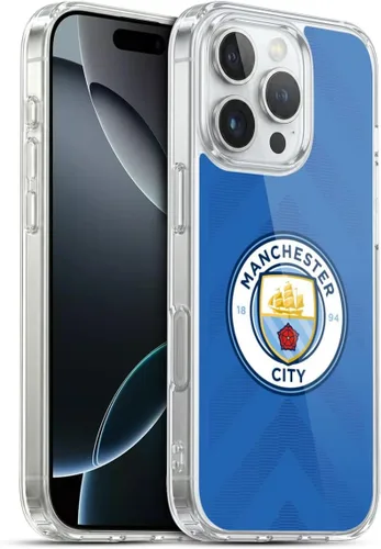 Vista 15 de Head Case Designs Funda de gel con licencia oficial del Manchester City Man City FC Away 2022/23 [protección de grado militar] compatible con Apple
