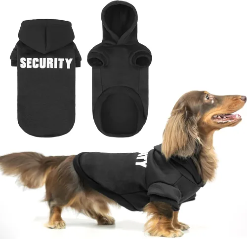 Vista 28 de BINGPET - Sudaderas con capucha de seguridad para perros, suéter para cachorros, abrigos para perros para clima frío, suéter con capucha de forro