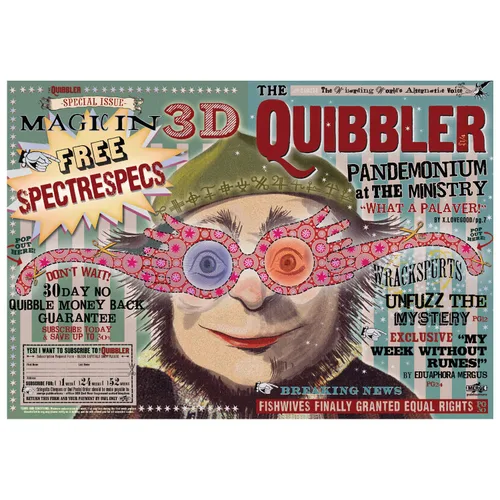 Vista 7 de The Noble Collection Harry Potter Quibbler - Portada de la revista Puzzle