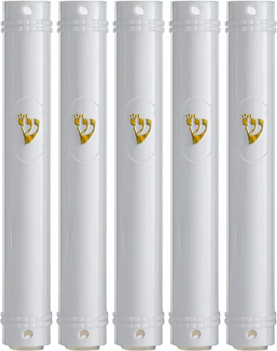 Vista 11 de SUPER STAM MEZUZAH CASE Holder (shidell) - Espinillera plateada semirunda de plástico semircular de goma impermeable corcho lote de 5