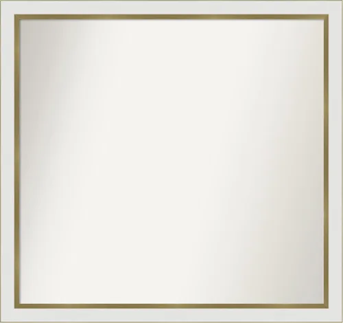 Vista 493 de Amanti Art Espejo personalizado, espejo de baño estrecho Alexandria White Wash, espejo de pared o espejo de tocador de baño sobre el fregadero