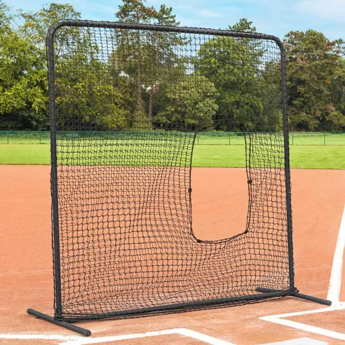 Vista 3 de FORTRESS Pantalla de lanzamiento – Red perfecta y técnica de bateo para lanzadores de sóftbol y béisbol – Pantalla de lanzamiento con red recortada