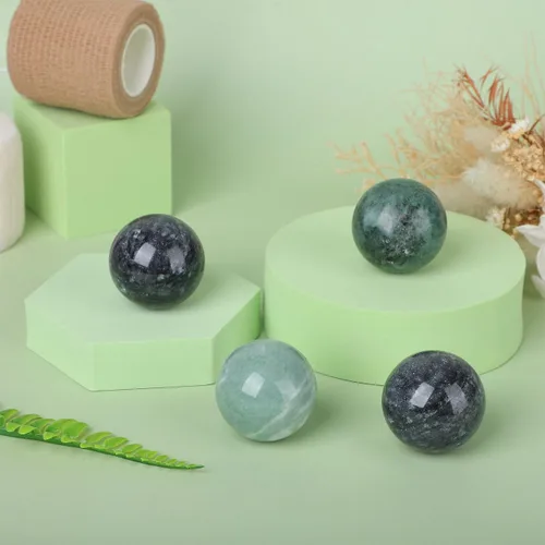 Vista 9 de MAGICLULU Bolas de Baoding sólidas, bolas de masaje para ejercicio de salud chino, bolas de masaje de piedra de mármol, bolas de baoding