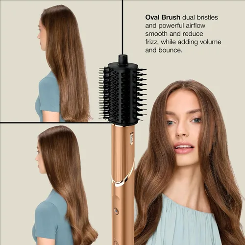 Vista 4 de Shark FlexStyle Air Multi-Styler y sistema de secado Cepillo secador de pelo para soplados con rizadores Coanda de envoltura automática, cepillo