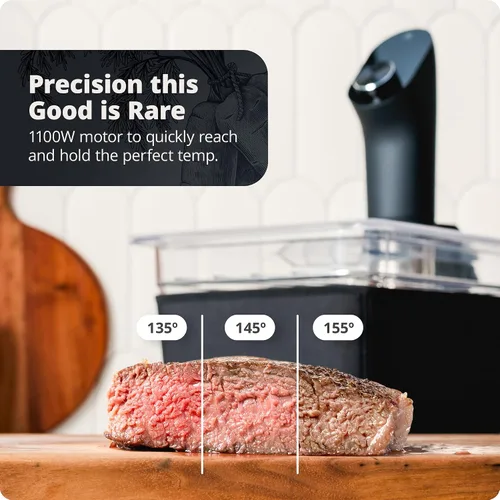 Vista 6 de Greater Goods Información nutricional Báscula de alimentos, báscula inteligente Accucheck y cocina Sous Vide (negro)