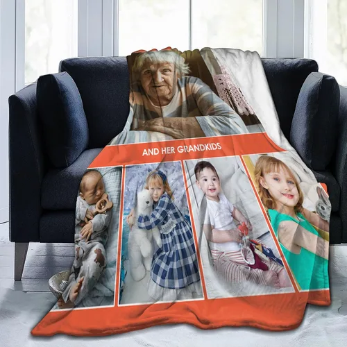 Vista 15 de JCETUNO Regalos personalizados de San Valentín para él y ella, mantas personalizadas con foto, mantas de fotos personalizadas, mantas de fotos