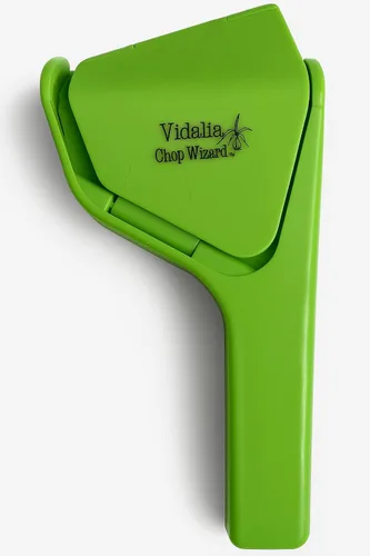Vista 5 de Vidalia Chop Wizard Exprimidor manual de cítricos, prensa de cítricos de mano para limones, limas, naranjas pequeñas, verde