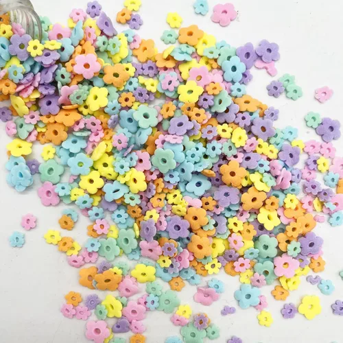 Vista 4 de Chispas de flores comestibles de primavera, chispas para helado, dulces para hornear, decoraciones comestibles para pasteles, adornos para cupcakes