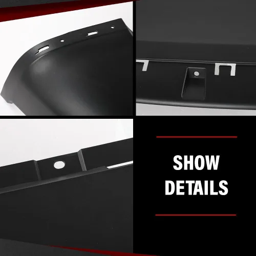 Vista 8 de Cubierta de parachoques delantero inferior compatible con Jeep Cherokee (submodelo: Latitude, Limited, North, Sport) 2014 2015 2016 2017 2018 Negro