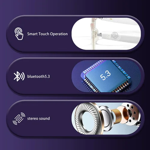 Vista 2 de Lentes inteligentes, gafas Bluetooth para mujeres y hombres, carga magnética, unisex, diseño de oreja abierta, asistente de voz, Bluetooth 5.3
