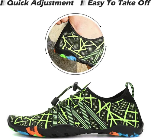 Vista 5 de Mishansha - Zapatos de agua para hombres y mujeres, secado rápido, para natación, buceo, surf, deportes acuáticos, piscina, playa, senderismo, yoga.
