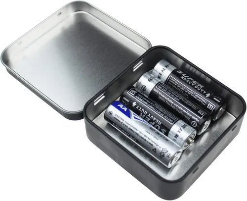 Vista 6 de Goodma 12 latas cuadradas de metal vacías para el hogar, mini caja organizadora con tapa con bisagras, 2.76 x 2.76 x 0.79 pulgadas (negro)