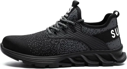 Vista 6 de SUADEX Steel Toe Shoes for Men,Work Safety Indestructible Shoe for Men Women Lightweight Breathable Composite Toe Sneakers with ASTM F2413-18