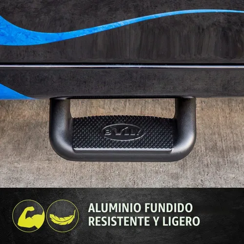 Vista 2 de Bully BBS-1103-2 Juego de 4 Peldaños Laterales Universales de Aluminio con Recubrimiento en Polvo Negro para Camiones de Chevy (Chevrolet), Ford