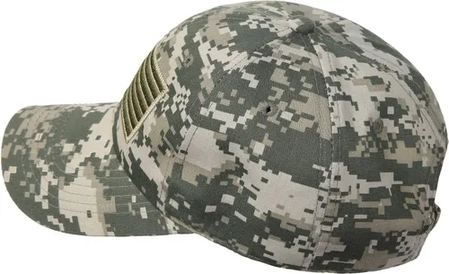 Vista 21 de IIN Gorra de béisbol con bandera estadounidense para hombres y mujeres, de perfil bajo, militar, militar, militar, para papá