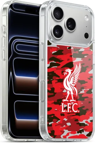Vista 193 de Head Case Designs Funda de gel con licencia oficial del Liverpool Football Club Away Colourways Crest Camou [protección de grado militar] compatible