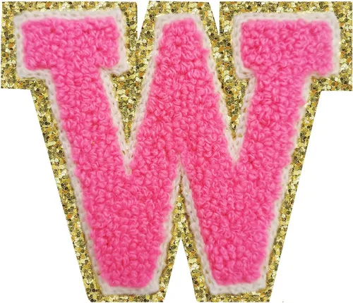 Vista 40 de 3Pcs Letter Patches Varsity Glitters Chenille,SPRT Iron on Blue Letter Patch,Alphabet Cloth Patch for Team Costume Decoration 3.1in Height S